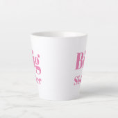Tasse Latte LETTRE GRANDE SOEUR Pink blanche (Devant)