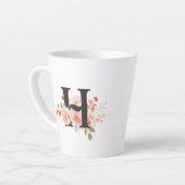 Tasse Latte Lettre H (Angle gauche)