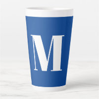 LETTRE INITIALE Bleu Profond Monogramme Moderne De