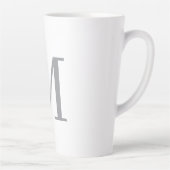TASSE LATTE LETTRE INITIALE GRECQUE CHIC MOYENNE (Droite)
