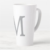 TASSE LATTE LETTRE INITIALE GRECQUE CHIC MOYENNE (Angle droit)