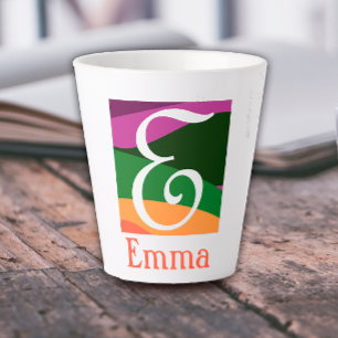 TASSE LATTE LETTRE INITIALE MOMOGRAPHIQUE ORIGINE ORE