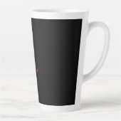 TASSE LATTE LETTRE INITIALE NOIRE ROUGE LETTRE NOIRE PLACE (Droite)
