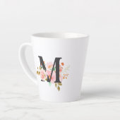 Tasse Latte Lettre M (Angle gauche)