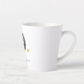 Tasse Latte LETTRE MONOGRAPHIQUE D RÉtro D, BOUGIE EN DERNIÈRE (Droite)