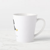 Tasse Latte LETTRE MONOGRAPHIQUE D'ÉCRAN RÉtro R (Droite)