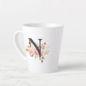 Tasse Latte Lettre N (Angle gauche)