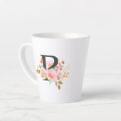 Tasse Latte Lettre P (Angle gauche)