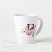 Tasse Latte Lettre P (Angle droit)