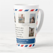 Tasse Latte LETTRE PHOTOGRAPHIQUE Maman POSTÉRIQUE (Angle droit)