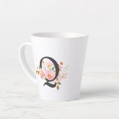 Tasse Latte Lettre Q (Angle gauche)