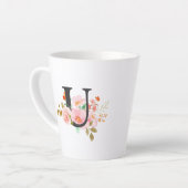 Tasse Latte Lettre U (Angle gauche)