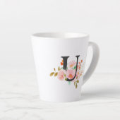 Tasse Latte Lettre U (Angle droit)