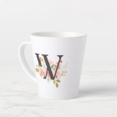 Tasse Latte Lettre W (Angle gauche)