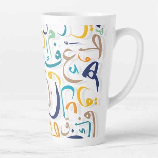 TASSE LATTE LETTRES ARABES CABINE (Droite)