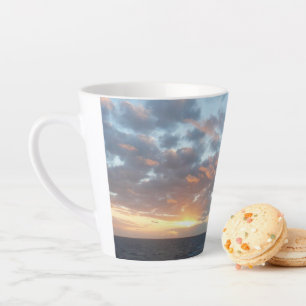 Tasse Latte Lever du soleil sur Sea I Pastel Seascape