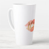 Tasse Latte Lèvres Aquarelle XOXO Gold (Angle gauche)