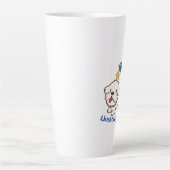 Tasse Latte Lhasa apso bubu et petit poulet guagua (Devant)