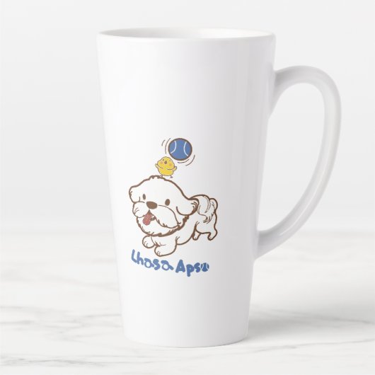 Tasse Latte Lhasa apso bubu et petit poulet guagua (Droite)