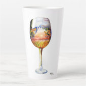 Tasse Latte L'histoire du vin (Devant)