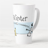 Tasse Latte L'hiver (Angle droit)
