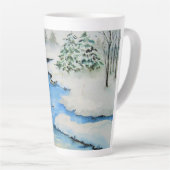 Tasse Latte L'hiver dans la vallée (Angle droit)
