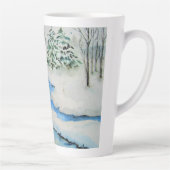 Tasse Latte L'hiver dans la vallée (Droite)