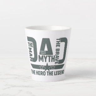 Tasse Latte L'Homme, Le Mythe, Le Courageux, Le Héros, La Lége