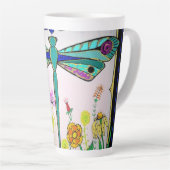 Tasse Latte Libellule (Angle droit)
