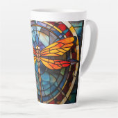 Tasse Latte libellule en verre (Angle droit)