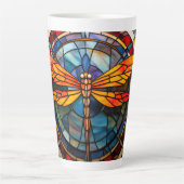 Tasse Latte libellule en verre (Devant)