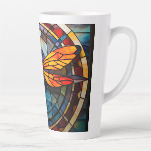 Tasse Latte libellule en verre