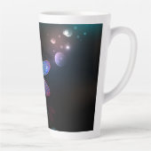 Tasse Latte libellule rouge brillante (Droite)