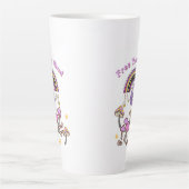 Tasse Latte Libérez votre esprit Rétro (Devant)