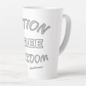 Tasse Latte Liberté d'action (Angle droit)