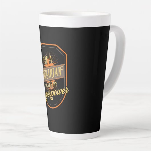 Tasse Latte Librarian (Angle droit)