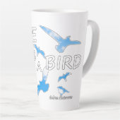 Tasse Latte Libre comme un oiseau 2 (Angle droit)