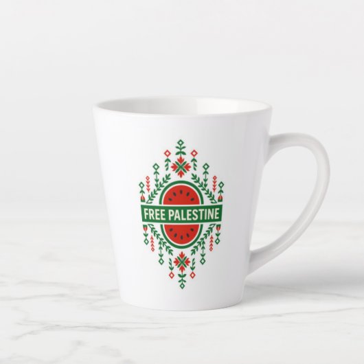 Tasse Latte Libre la Palestine (Droite)
