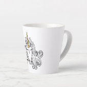 Tasse Latte Licorne de Noël née (Angle droit)