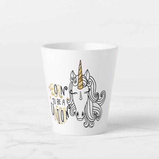 Tasse Latte Licorne de Noël née (Devant)
