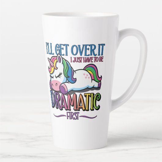Tasse Latte Licorne Dramatique (Droite)
