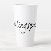 Tasse Latte Lieblingspapa - schwarzer Schriftzug 00001 (Devant)