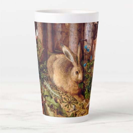 Tasse Latte Lièvre dans la forêt Hans Hoffmann Rabbit Peinture (Devant)