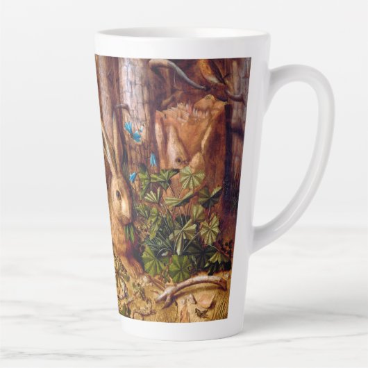 Tasse Latte Lièvre dans la forêt Hans Hoffmann Rabbit Peinture (Droite)