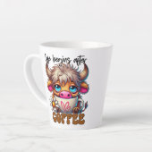 Tasse Latte Life Begins After Coffee (Angle gauche)