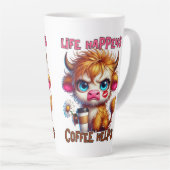 Tasse Latte Life Happens Coffee Helps (Angle droit)