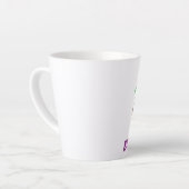 Tasse Latte Life Is All About Experience Motivational Quote (Angle gauche)