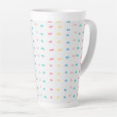 Tasse Latte lignes de motif (Angle droit)