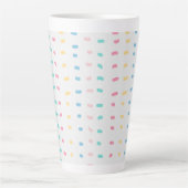 Tasse Latte lignes de motif (Devant)