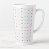 Tasse Latte lignes de motif (Droite)